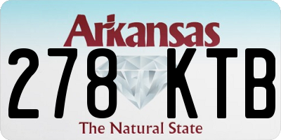 AR license plate 278KTB
