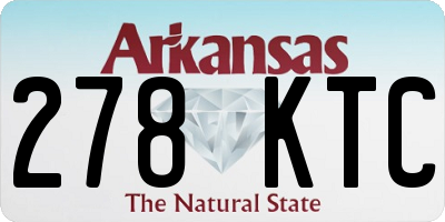 AR license plate 278KTC