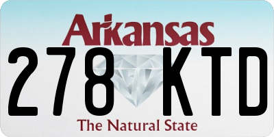 AR license plate 278KTD