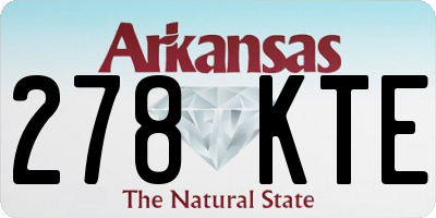 AR license plate 278KTE