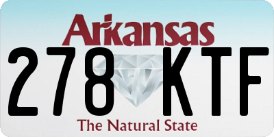 AR license plate 278KTF