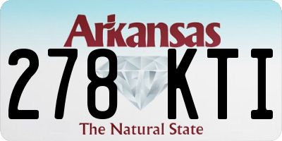 AR license plate 278KTI