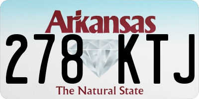 AR license plate 278KTJ