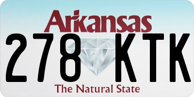 AR license plate 278KTK