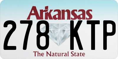 AR license plate 278KTP