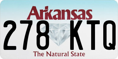 AR license plate 278KTQ