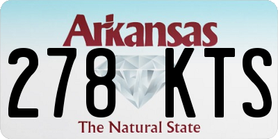 AR license plate 278KTS