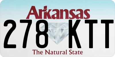 AR license plate 278KTT