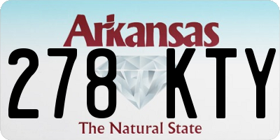 AR license plate 278KTY