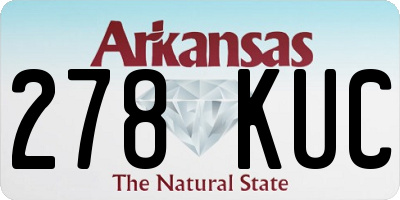 AR license plate 278KUC