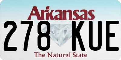 AR license plate 278KUE