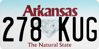 AR license plate 278KUG