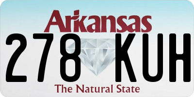 AR license plate 278KUH