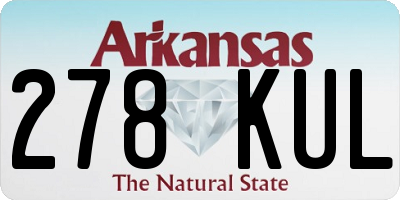 AR license plate 278KUL