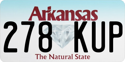 AR license plate 278KUP