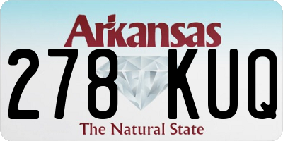 AR license plate 278KUQ
