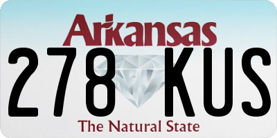 AR license plate 278KUS
