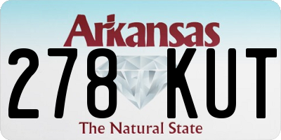 AR license plate 278KUT
