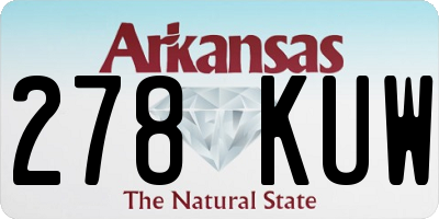 AR license plate 278KUW