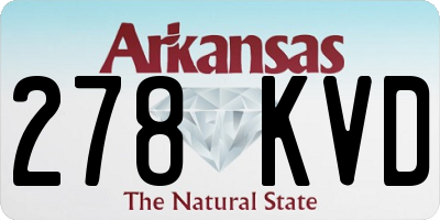 AR license plate 278KVD