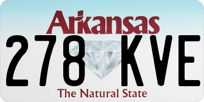 AR license plate 278KVE
