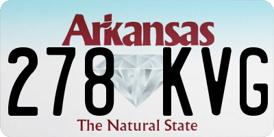 AR license plate 278KVG
