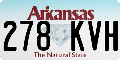 AR license plate 278KVH