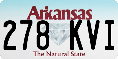AR license plate 278KVI