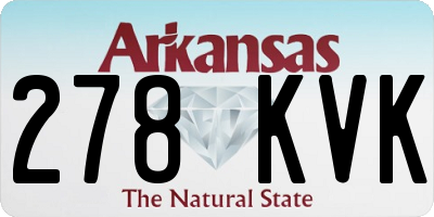 AR license plate 278KVK