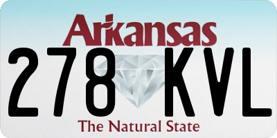 AR license plate 278KVL