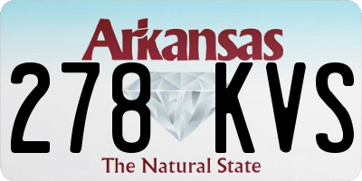 AR license plate 278KVS