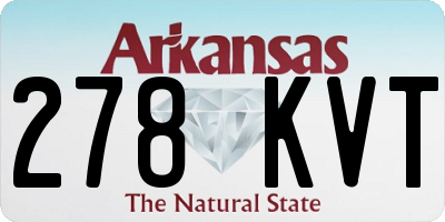AR license plate 278KVT