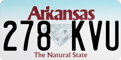 AR license plate 278KVU