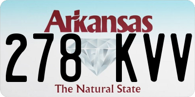 AR license plate 278KVV