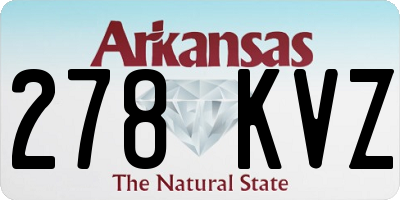 AR license plate 278KVZ