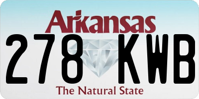 AR license plate 278KWB