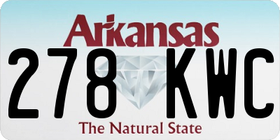 AR license plate 278KWC