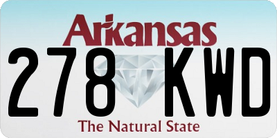 AR license plate 278KWD