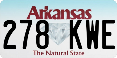 AR license plate 278KWE