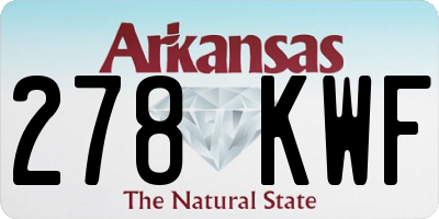 AR license plate 278KWF