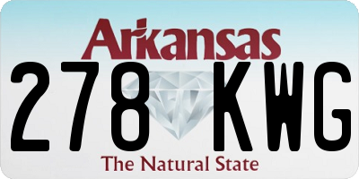 AR license plate 278KWG