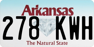 AR license plate 278KWH