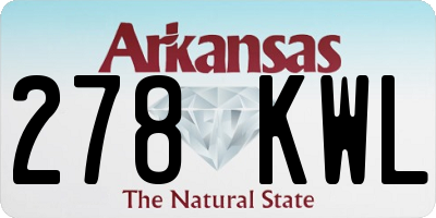 AR license plate 278KWL