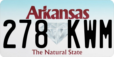AR license plate 278KWM
