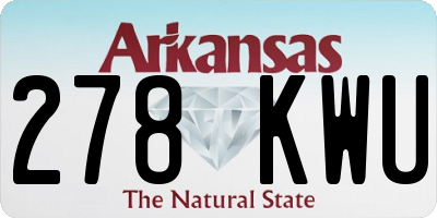 AR license plate 278KWU