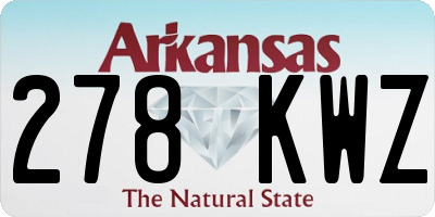 AR license plate 278KWZ