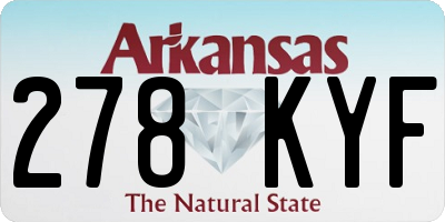 AR license plate 278KYF