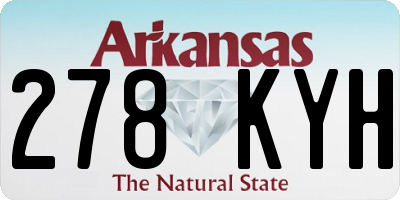 AR license plate 278KYH