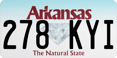 AR license plate 278KYI