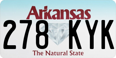 AR license plate 278KYK